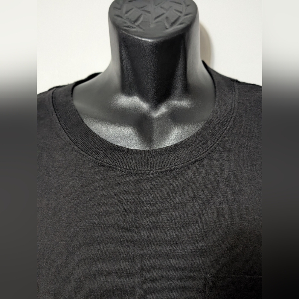 Men's Carhartt Loose Fit Classic Black Pocket T-shirt Size 2XL Tall - Picture 4 of 6